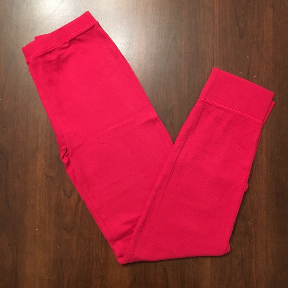 New goat milk leggings/ scarlet