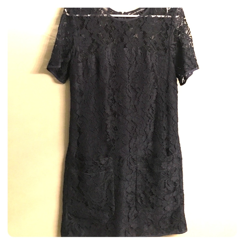 French Connection Navy Blue Lace Shift
