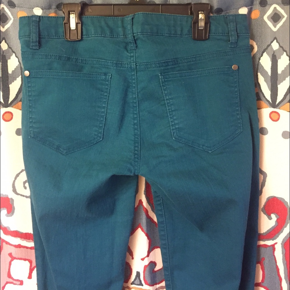 Teal / Turquoise Pants (stretchy Jean material)