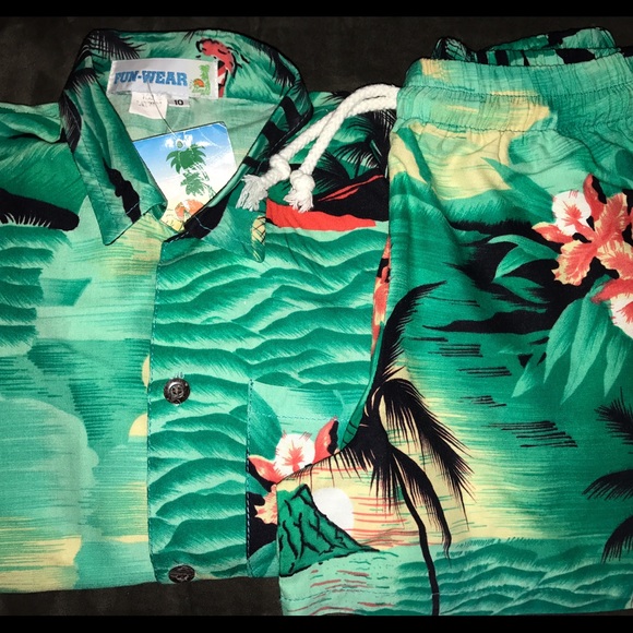 Tropical palm print outfit - Picture 2 of 4