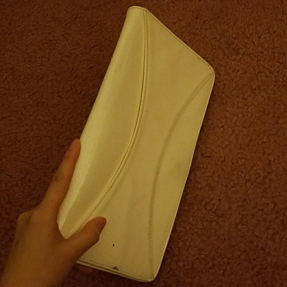 cream white envelope clutch - Picture 3 of 8