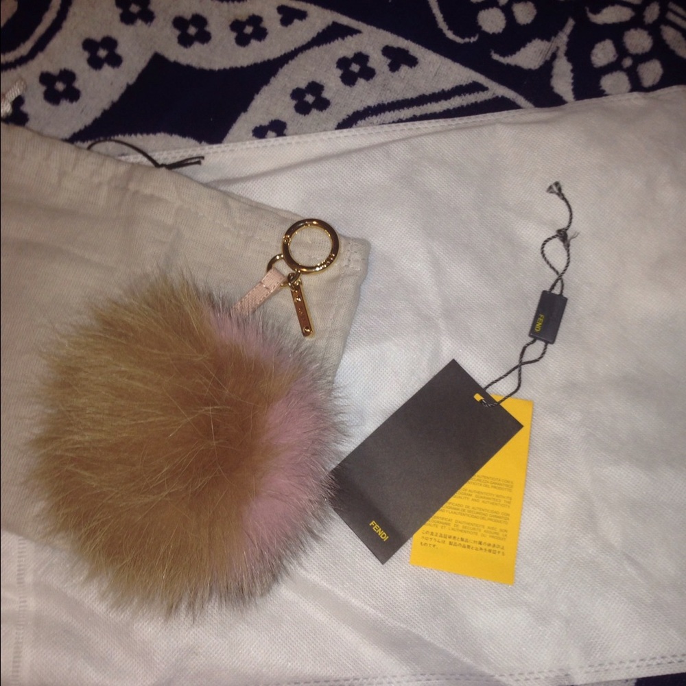 FENDI FOX FUR BALL AUTHENTIC
