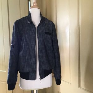 Larry Levine Denim Jacket size Large