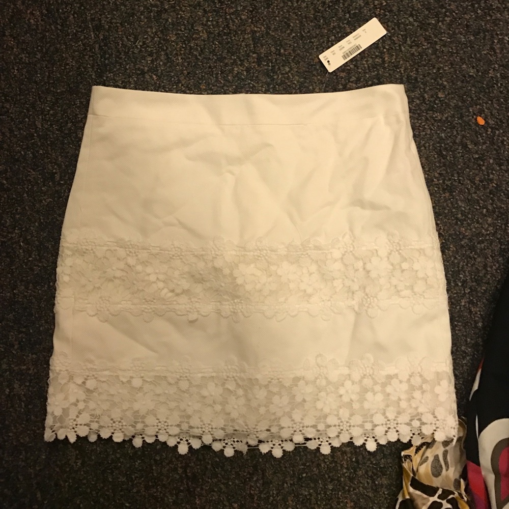 White skirt