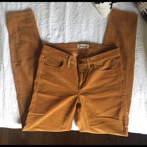 Madewell Mustard Corduroy Pants