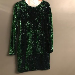 NWT green/blue mermaid sequin mini!