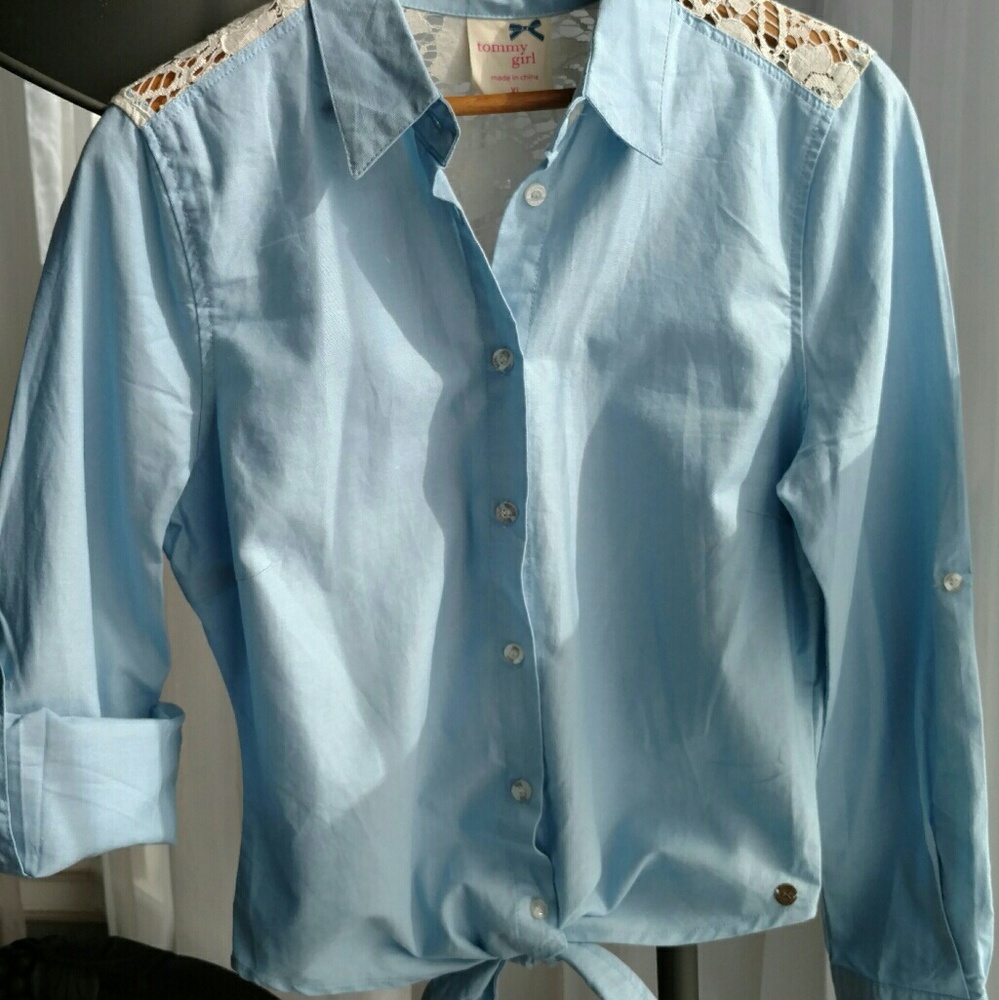 Ranch inspired tie-up, button-down