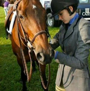 Grey Windowpane Elite Show Jacket/ Hunt Coat
