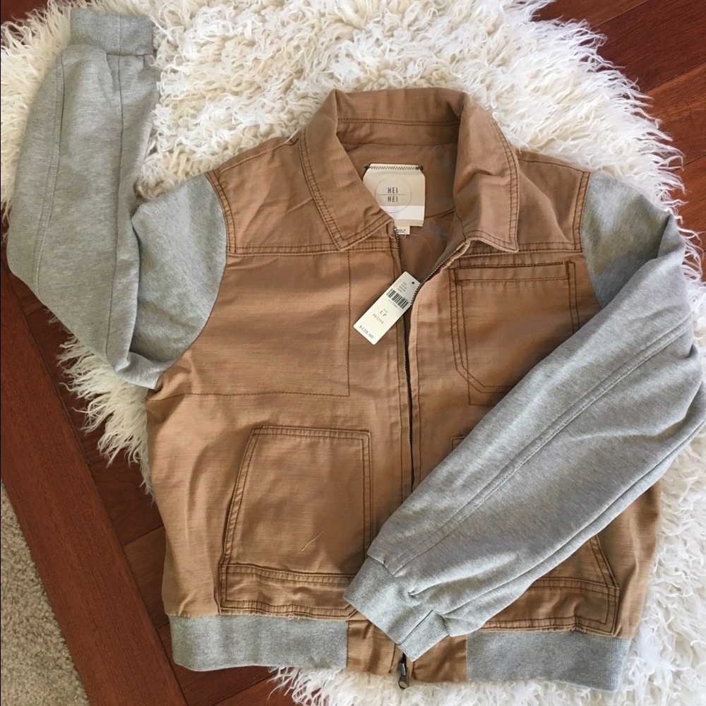 Anthropologie Khaki Bomber Jacket