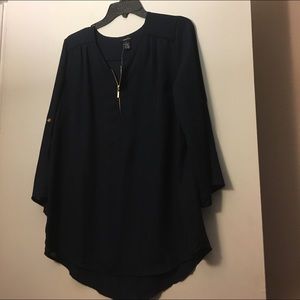 Navy Blue Sheer Blouse💙