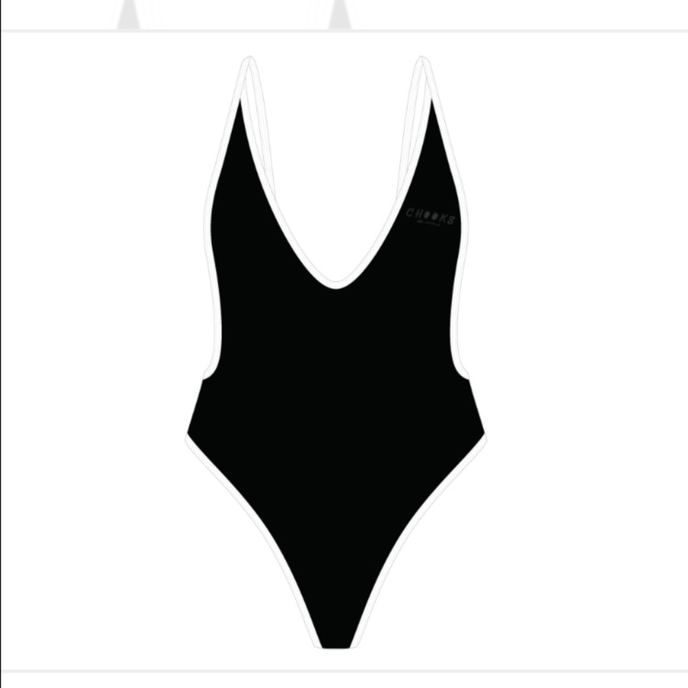 Chooks LA pirate black retro one piece