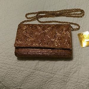 Gold dressy purse