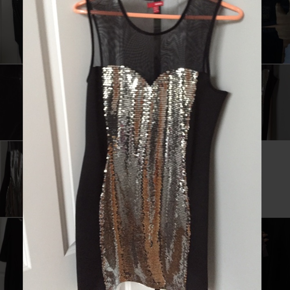 Sequined flattering fitted dress