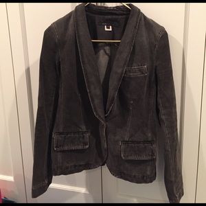 Marc Jacobs black/grey denim blazer
