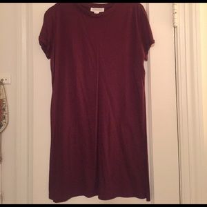 Forever21 Burgundy tshirt minidress/tunic