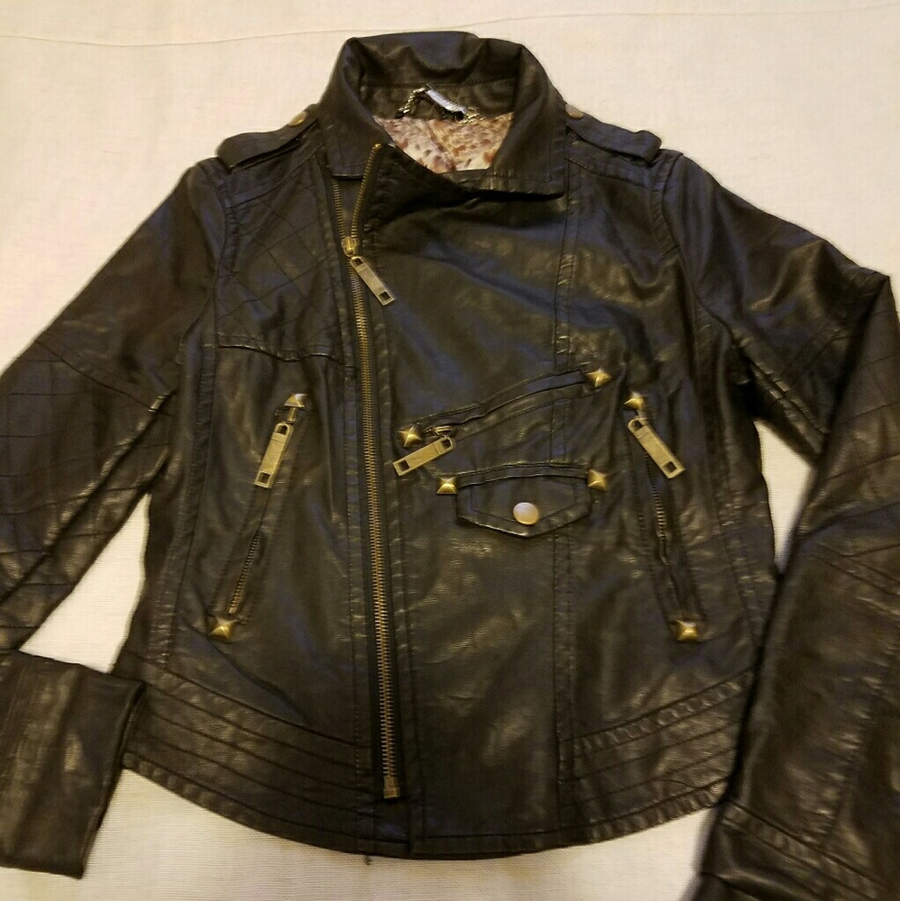 Paparazzi Faux Leather Jacket