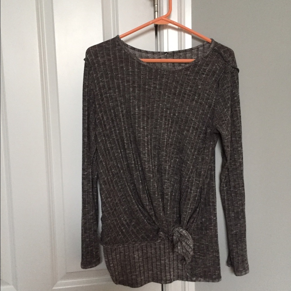 Cute side tie sweater