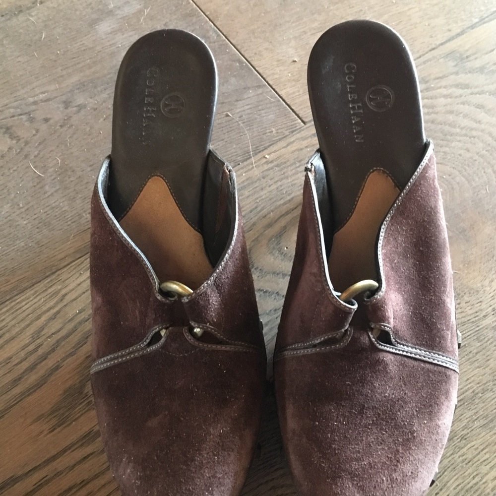 Brown suede ColeHaan sandals