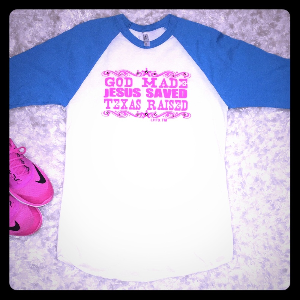 Super cute baseball cut shirt