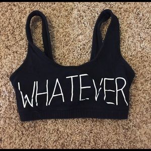 "Whatever" sports bra