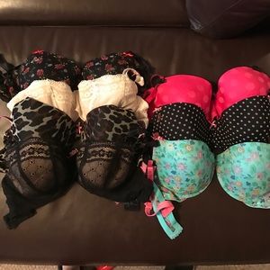 Betsey Johnson lightly used bras