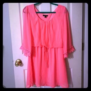 XL pink dress