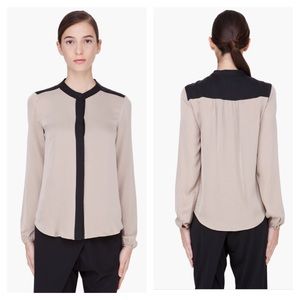Theory Gerino Cecine silk blouse