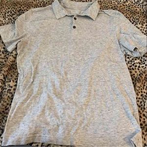 Banana republic sky blue dress up button tee