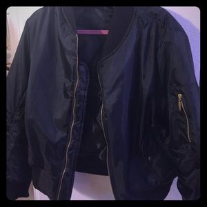 Black Bomber Jacket