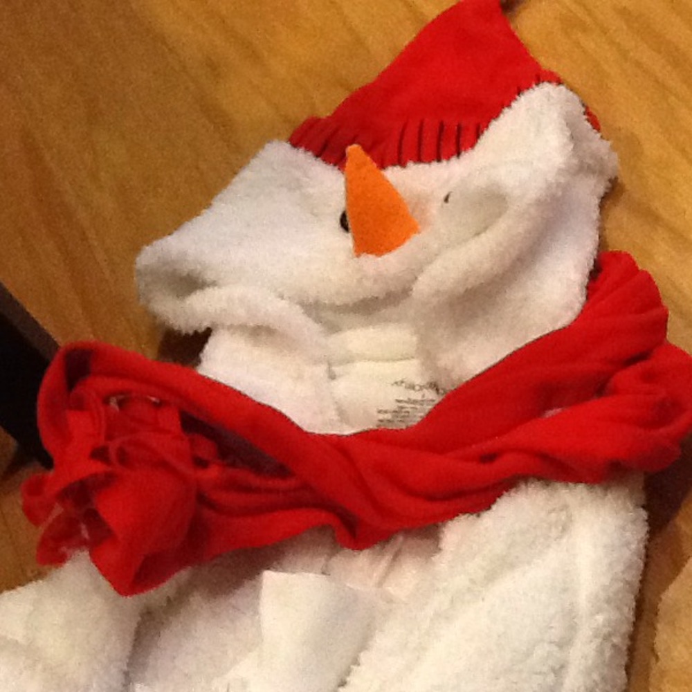 Snowman footy pajamas for adults