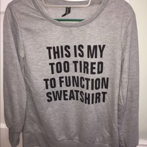 Long sleeve grey shirt