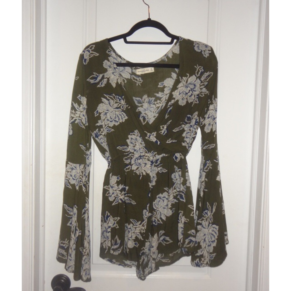 Abercrombie & Fitch Green Romper