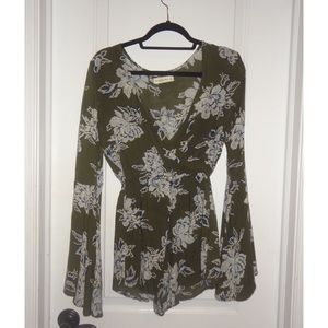 Abercrombie & Fitch Green Romper