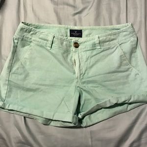 American Eagle mint green shorts