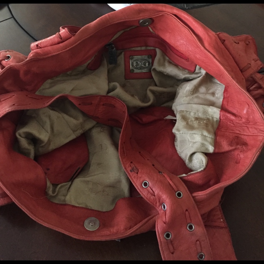 Adare purse beautiful soft leather salmon color