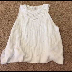 American Eagle White Muscle Tank