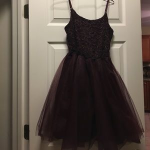 Maroon Homecoming Dress