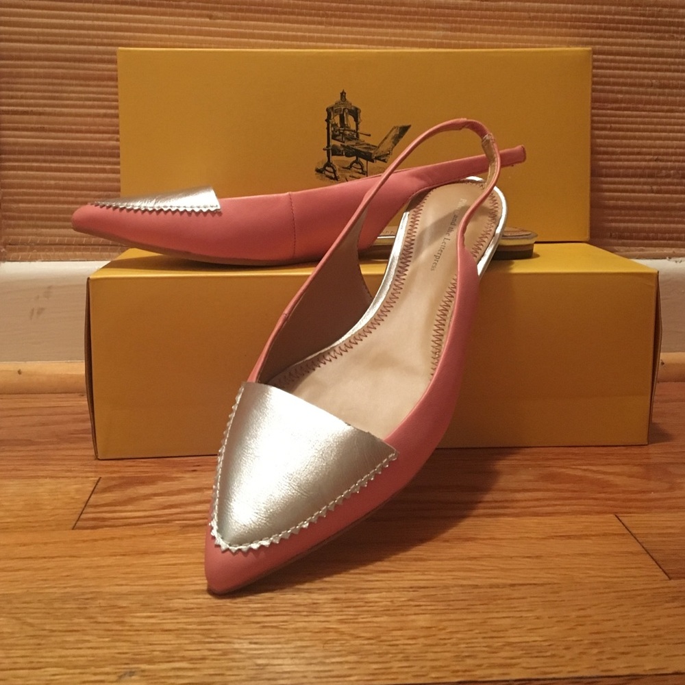 Anthropologie pointed toe spring flats