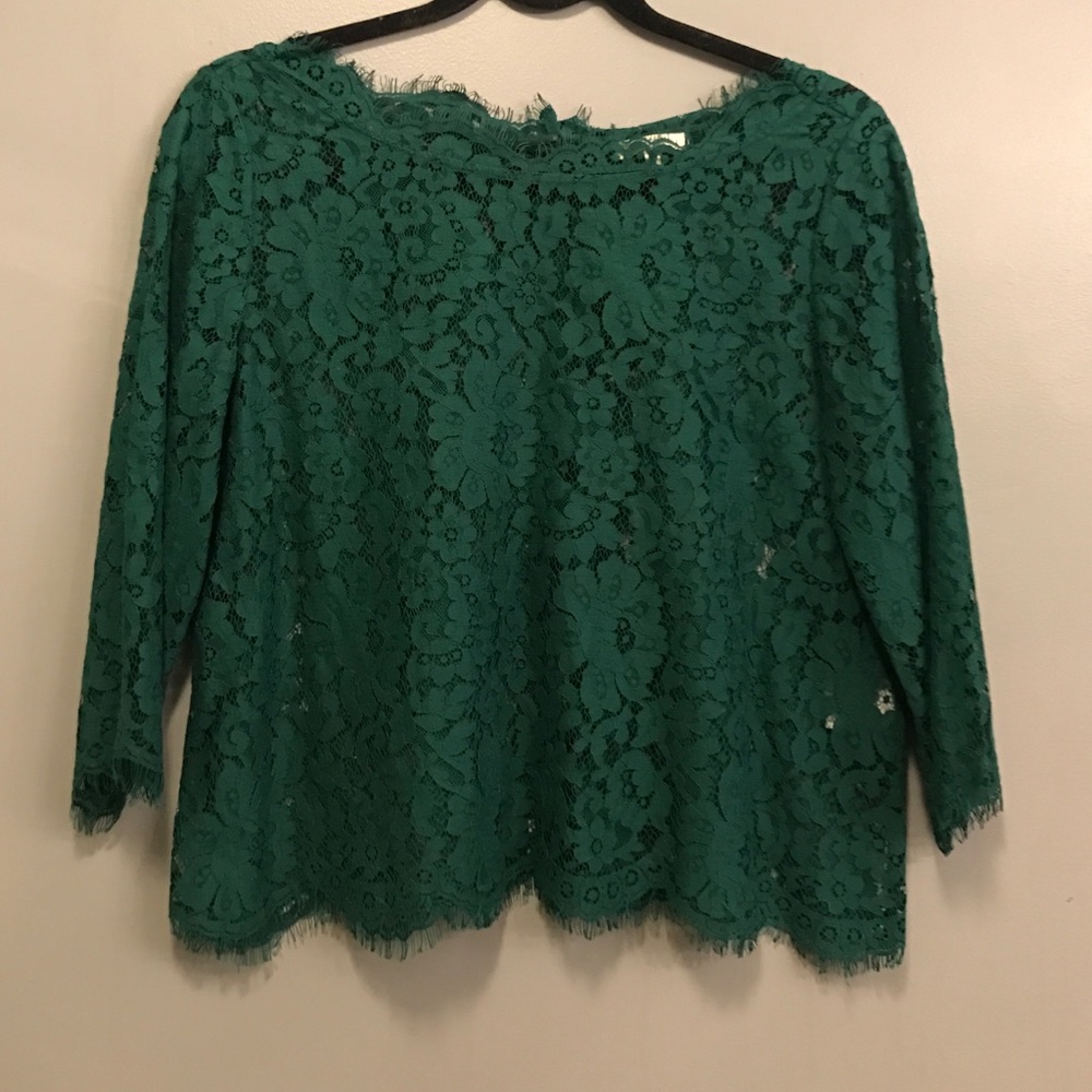 Joie Lace Shirt with button detail