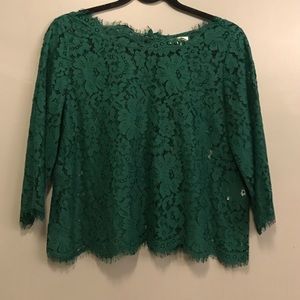 Joie Lace Shirt with button detail