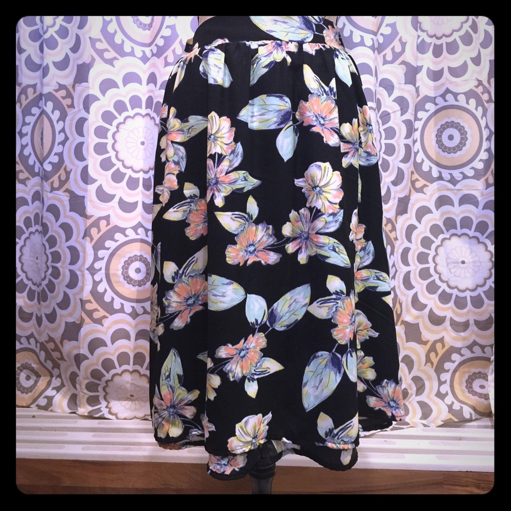 So Rad floral skirt