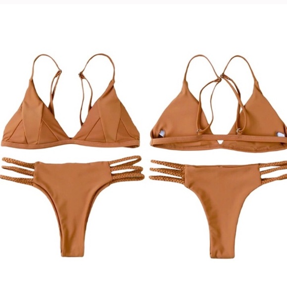Bronze Tan Brazilian Bikini - Picture 3 of 4