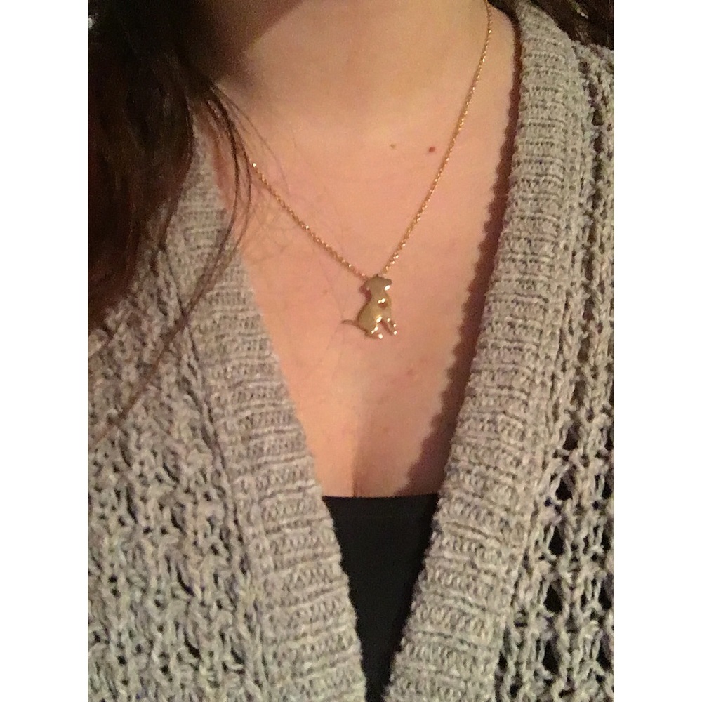 14k Gold Dog Lover Necklace - Picture 2 of 3