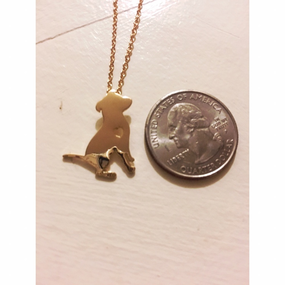 14k Gold Dog Lover Necklace - Picture 3 of 3