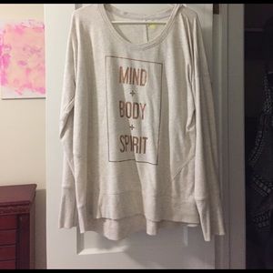 Heather grey sweatshirt