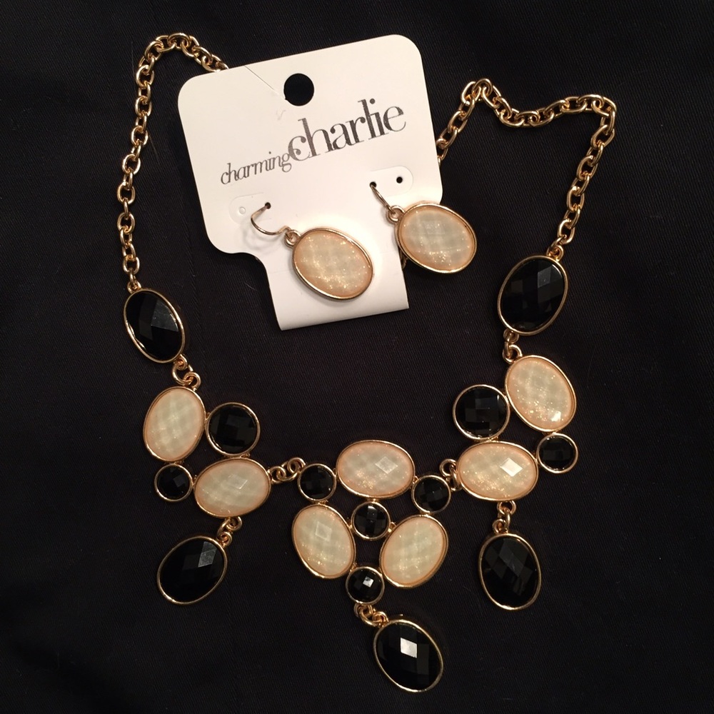 Charming Charlie Statement Necklace & Earring Set