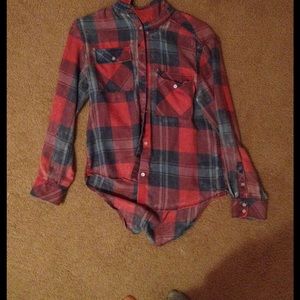 Lightly worn flannel