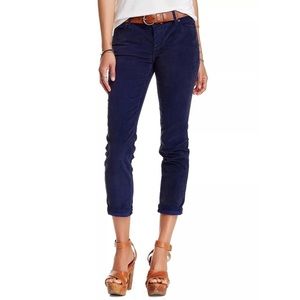 Free People Dark Peacock Corduroy Pants Size 28