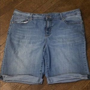 Faded Glory Light Washed Denim Shorts