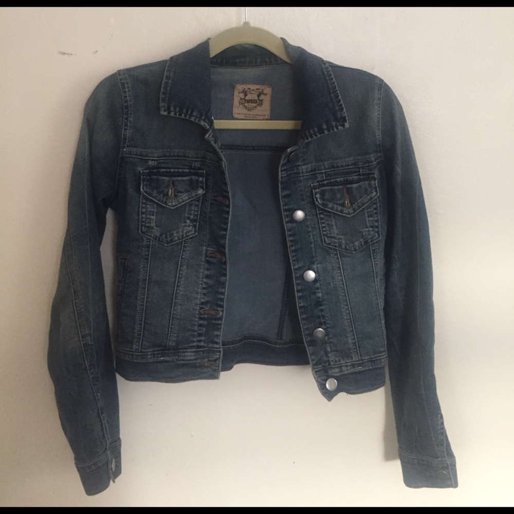 Papaya Medium Wash Jean Jacket